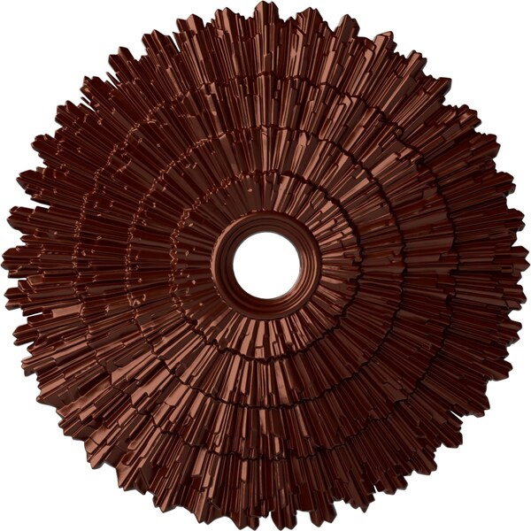 Ekena Millwork Eryn Ceiling Medallion (Fits Canopies up to 4"), 24 3/4"OD x 3 1/4"ID x 1 7/8"P, Antique Copper CM24ENACS - main